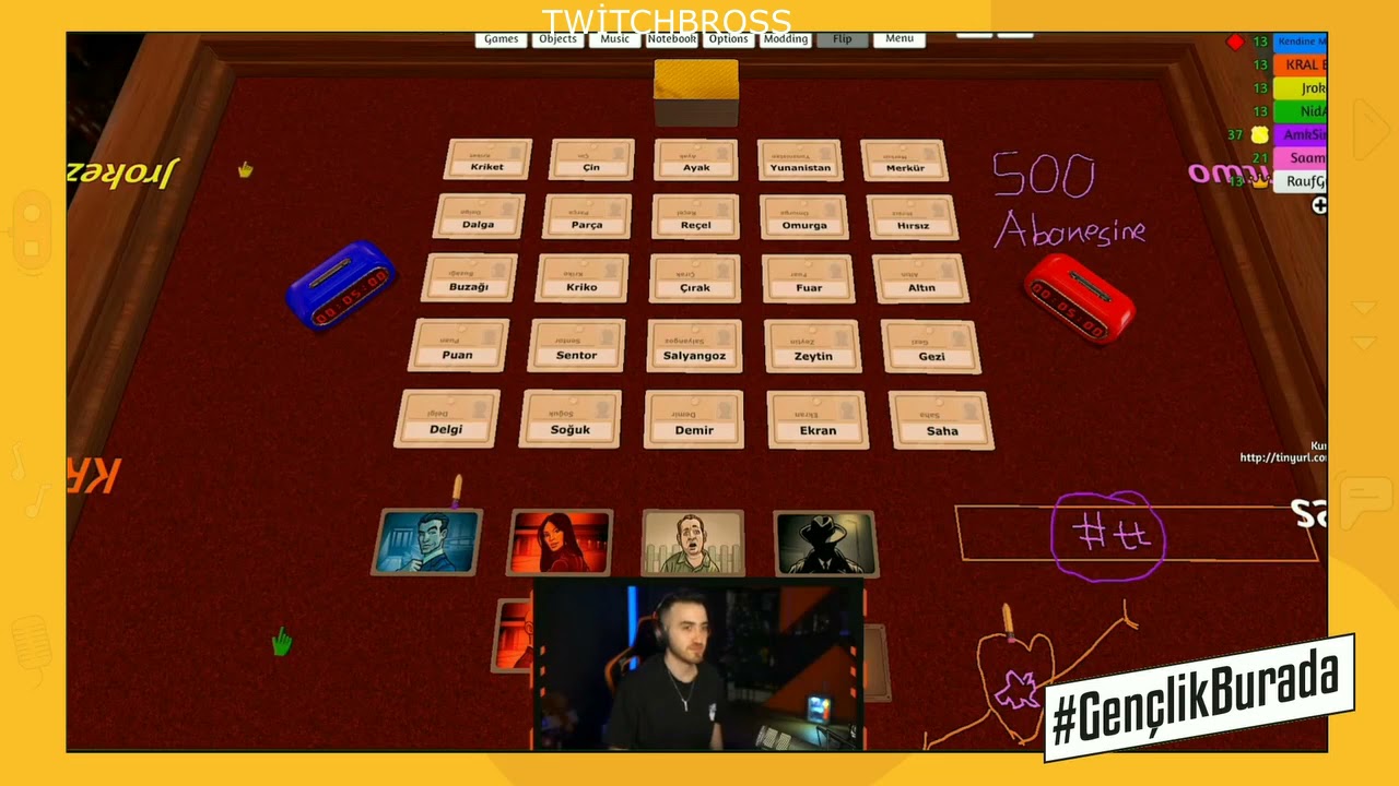 ibbsporistanbul / Team Wtcn VS Team Kendinemuzisyen 500 Sub İddia lı Codenames Oynuyor(20.05.2021)