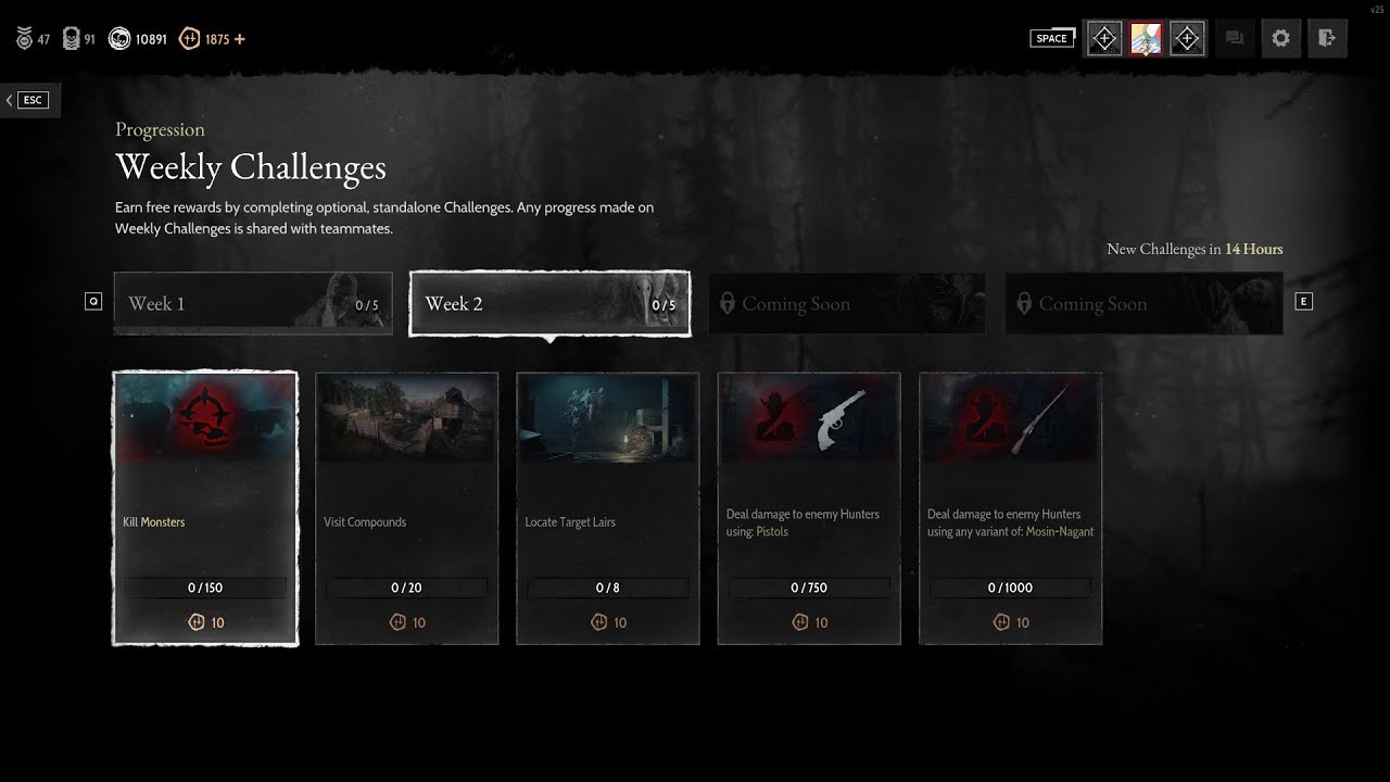 【Hunt: Showdown 1896】NEW Weekly Challenges Guide Week 2 - YouTube