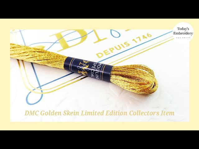 Cross stitching with 24ct GOLD embroidery thread! 100k Subscriber