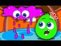 Учимся с Оп и Боб: Знакомство с жидкостью и твердостью! | Мультфильмы для детей
