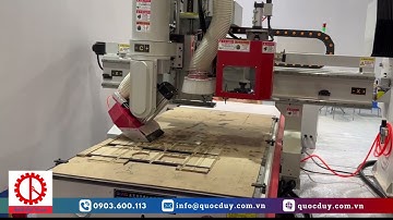 Máy CNC Trung Tâm 2.5D Lưỡi Cưa Xoay 360 Vát Nghiêng 45 Độ - Thay Dao Tự Động KW 1325 ATC FS