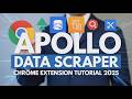Extension Tutorial for Apollo | Auto &amp; Manual Data Extract | One-Click Lead Generation Tool