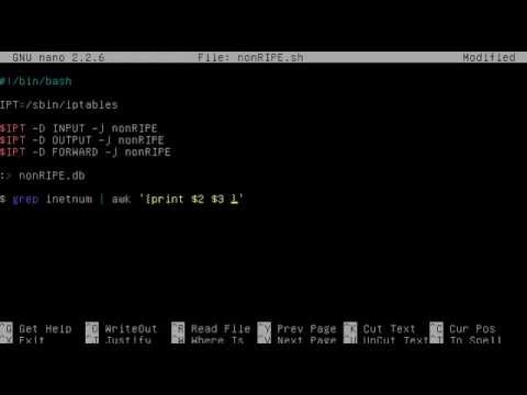 #22 IPTABLES. Block Non Ripe Managed Addresses