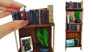 DIY Miniature ✫ Full Library ✫ Tutorial | Crafts