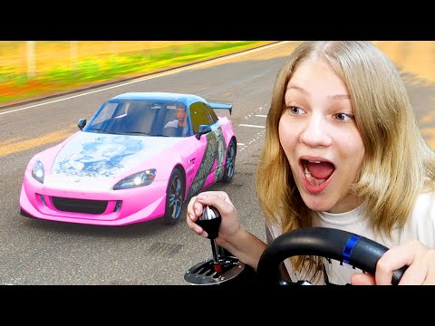 МОЯ СЕСТРА СДАЕТ НА ПРАВА В 13 ЛЕТ НА РУЛЕ! (Forza Horizon 4)