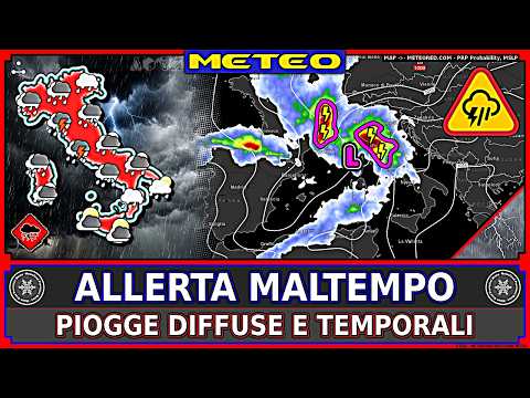 Video METEO – Allerta Nubifragi | Maltempo, Piogge e Rischio Idrogeologico