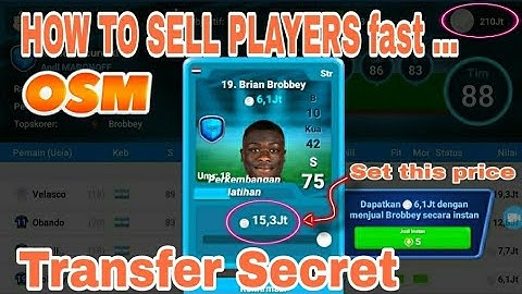 OSM Tips : How to sell players fast and quick as a sophisticated Investor !!!
