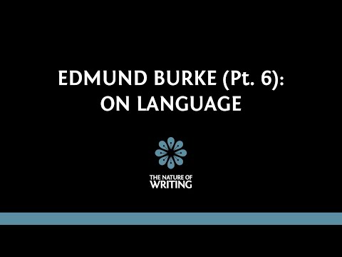 Edmund Burke on Language