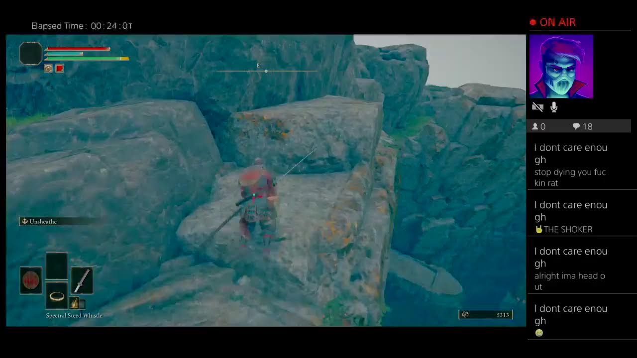 Maniac in an Elden Ring