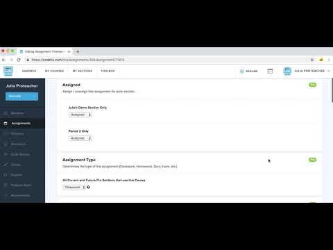 How do I turn on/off autograders?