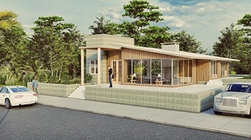 LUMION ANIMATION Walkthrough || One Storey Modern House Design