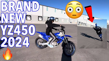 FIRST RIDE ON THE YZ450F 2024! THIS BIKE IS TOO EASY TO WHEELIE!! 🔥