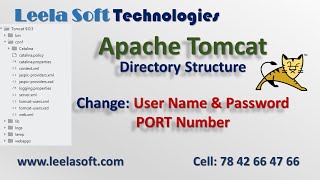 Change the Default Port of the Tomcat Server, Username and Password || Leela Soft Technologies | BZA screenshot 2