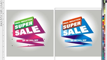 How to make a sale label design using coreldraw by ahsan sabri