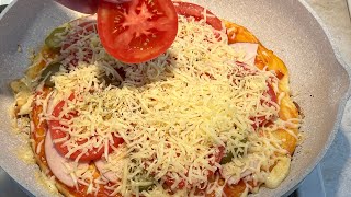 Pizza in einer Pfanne❗️Geckerer als in einer Pizzeria ❗️10 Minuten und fertig❗️🍕