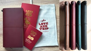 Red Traveler’s Notebook 📕 Love and Trip ♥️ unboxing & colour comparison