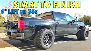 2017 Silverado Z71 4x4 - 6" Zone lift with 35s Install - Start to finish install