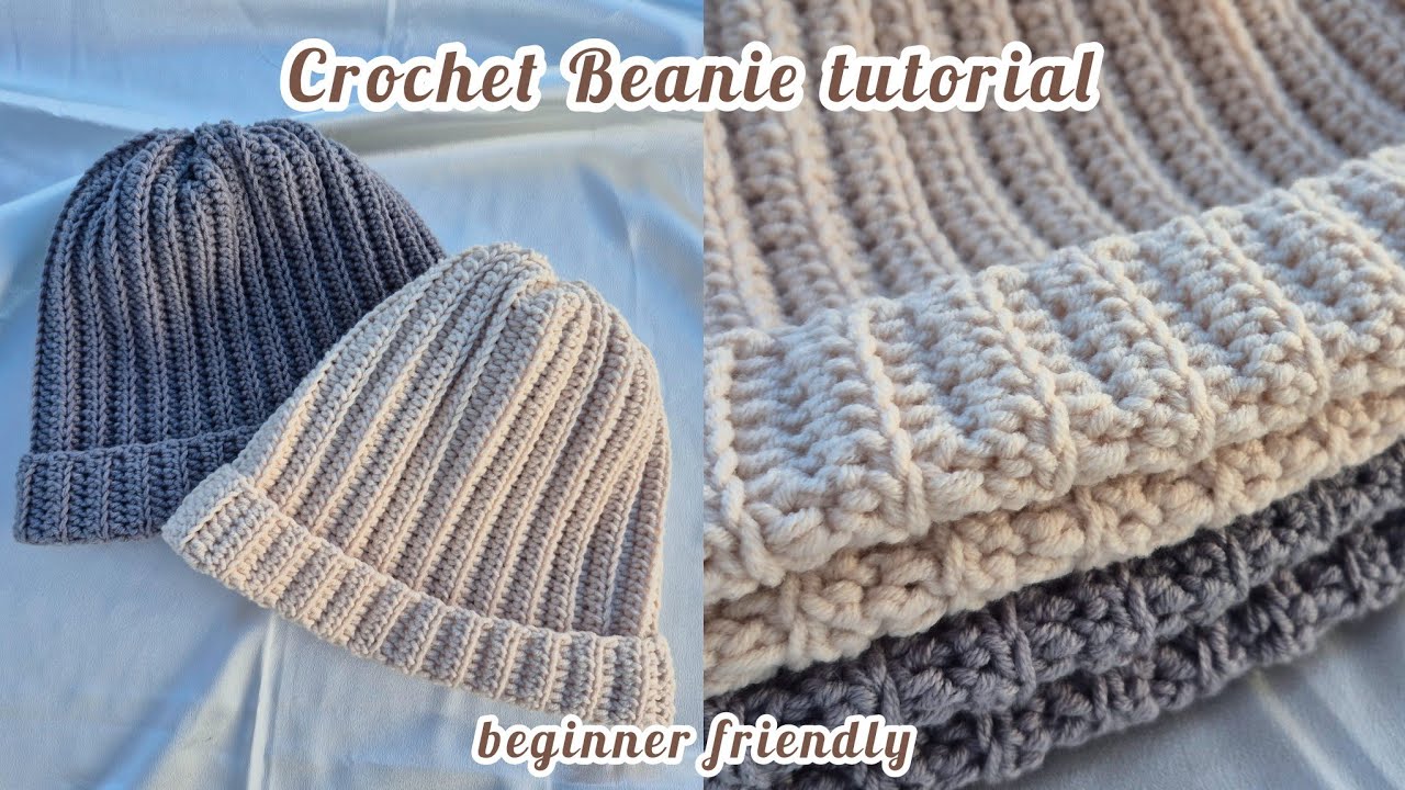Crochet beanie tutorial | beginner friendly | Quick and easy - YouTube