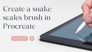 How to make a snake scales brush in procreate | Procreate brush tutorial