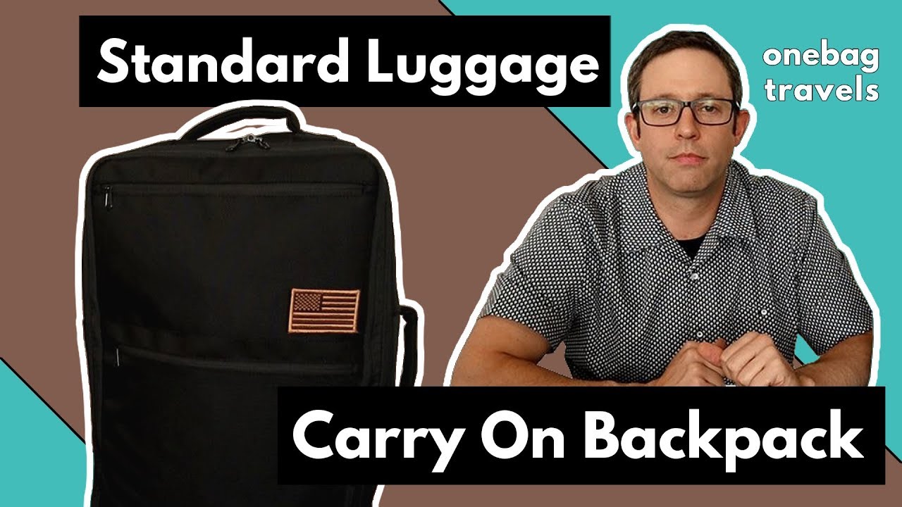 Standard Luggage Carry On Backpack Review - YouTube
