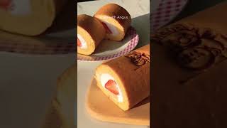 Strawberry Swiss Roll | Japanese Roll Cake | Dojima Roll Cake