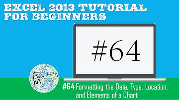Excel 2013 Tutorial for Beginners #64: Formatting the Data, Type, Location, and Elements of a Chart