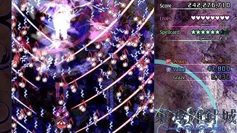 Touhou 14 - DDC Lunatic No-Bomb 1cc