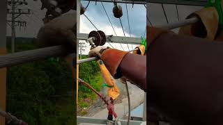 Electrical work || Transmission line #shorts #tech