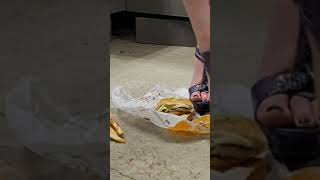 Burger King crush experiment full video on channel. #burger #crushexperiment #foodcrush #satisfying