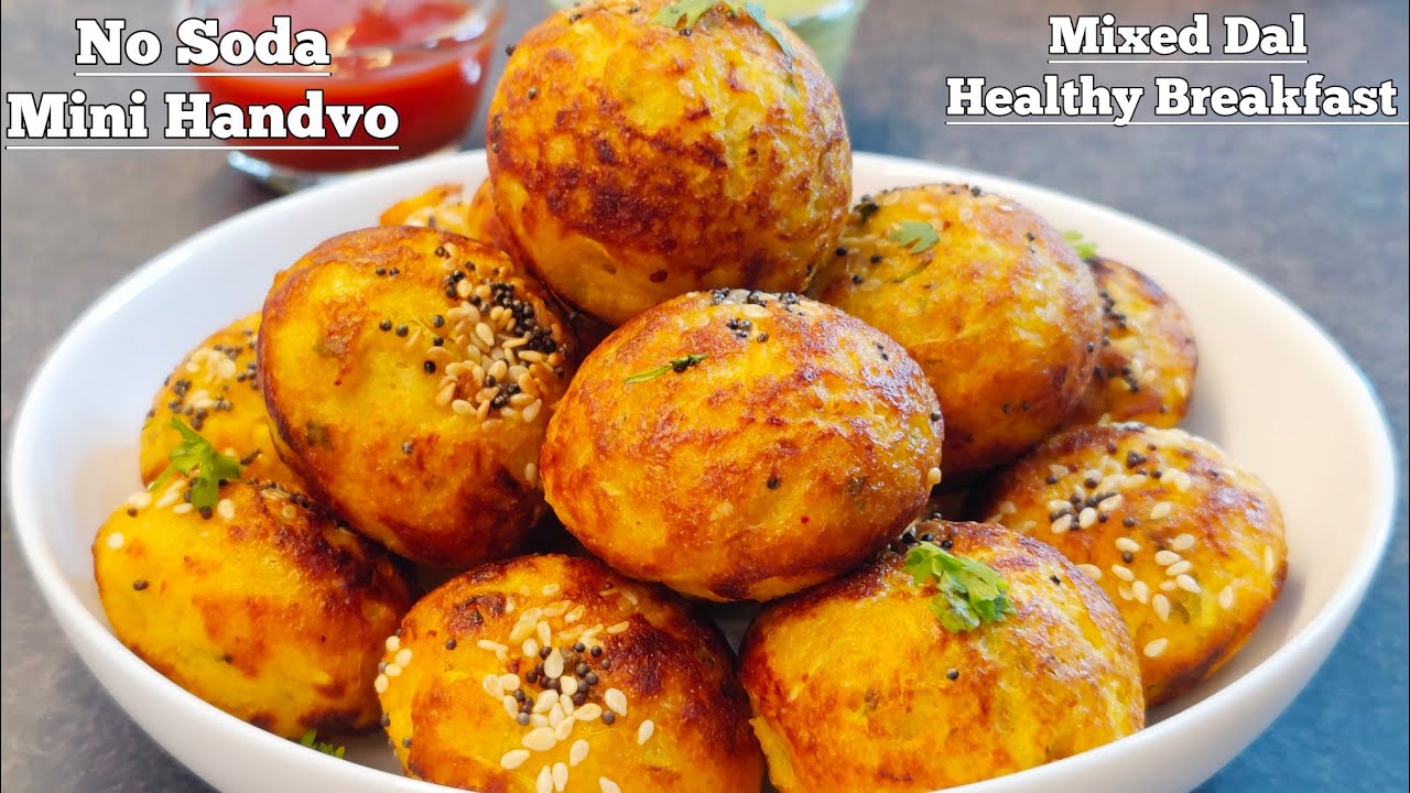 Instant High Protein Breakfast Recipe | No Eno,No Soda Mixed Dal Appe ...