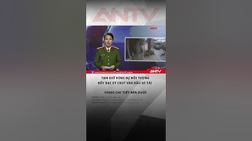 Tạm giữ hình sự đối tượng đẩy đại úy CSGT vào đầu xe tải #antv #shorts #thoisu #csgt