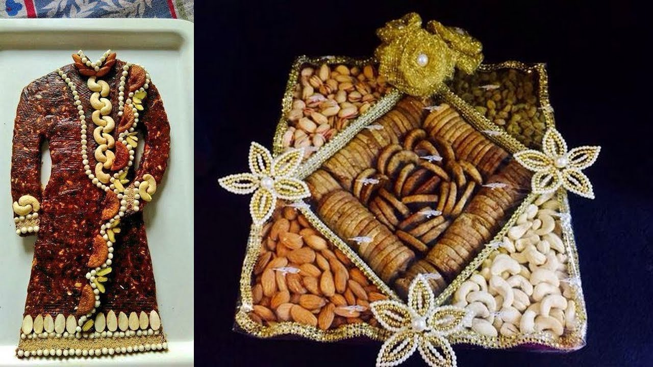 Decorative Idea Of Dry Fruits For Wedding Gift Packing Ideas