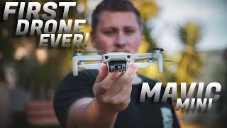 MY FIRST TIME FLYING A DRONE! (DJI Mavic Mini)