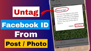 how to Untag yourself from facebook post / Delete Tagged post from timeline