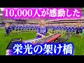 【涙する人続出...😭✨】1万人超の大観衆サッカーピッチのど真ん中で『栄光の架橋』を選手と大熱唱!感動の展開に...【サンフレッチェ広島レジーナ】