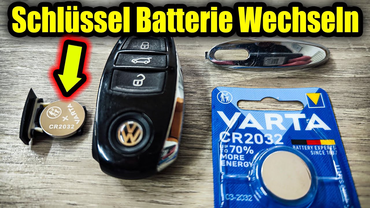 VW Touareg Schlüssel Batterie Wechseln 