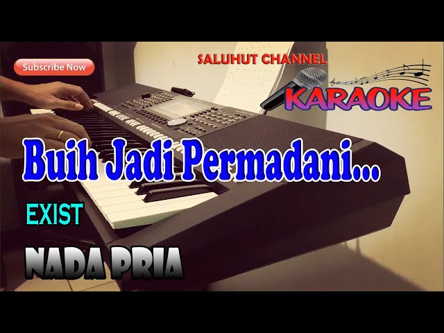 BUIH JADI PERMADANI ll KARAOKE MALAYSIA ll EXSIST ll NADA PRIA F=DO class=