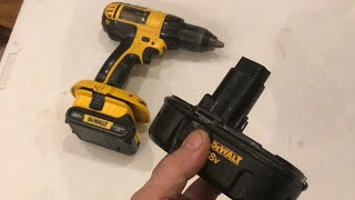 CONVERTING your old Dewalt drill to “lithium ion” (18 V to 20 V)…
