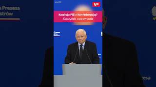 Koalicja PiS z Konfederacją? Kaczyński odpowiada #shorts Resimi
