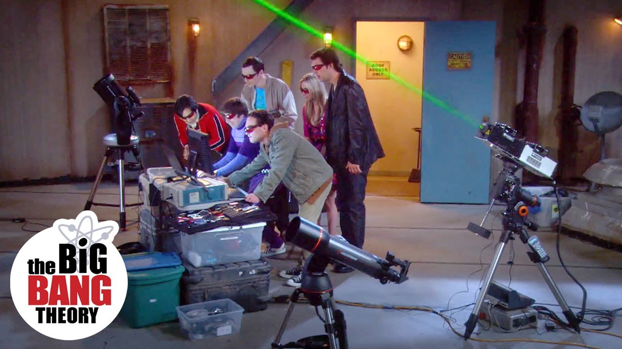 The Moon Laser | The Big Bang Theory - YouTube