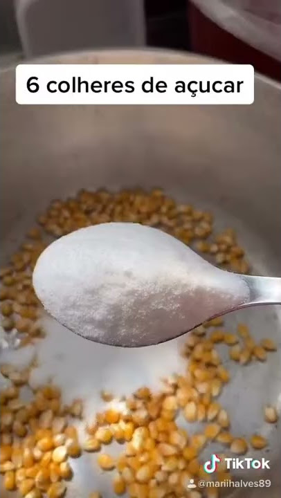 Como fazer pipoca doce