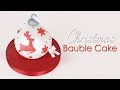 Christmas Reindeer Bauble Ornament Cake Tutorial