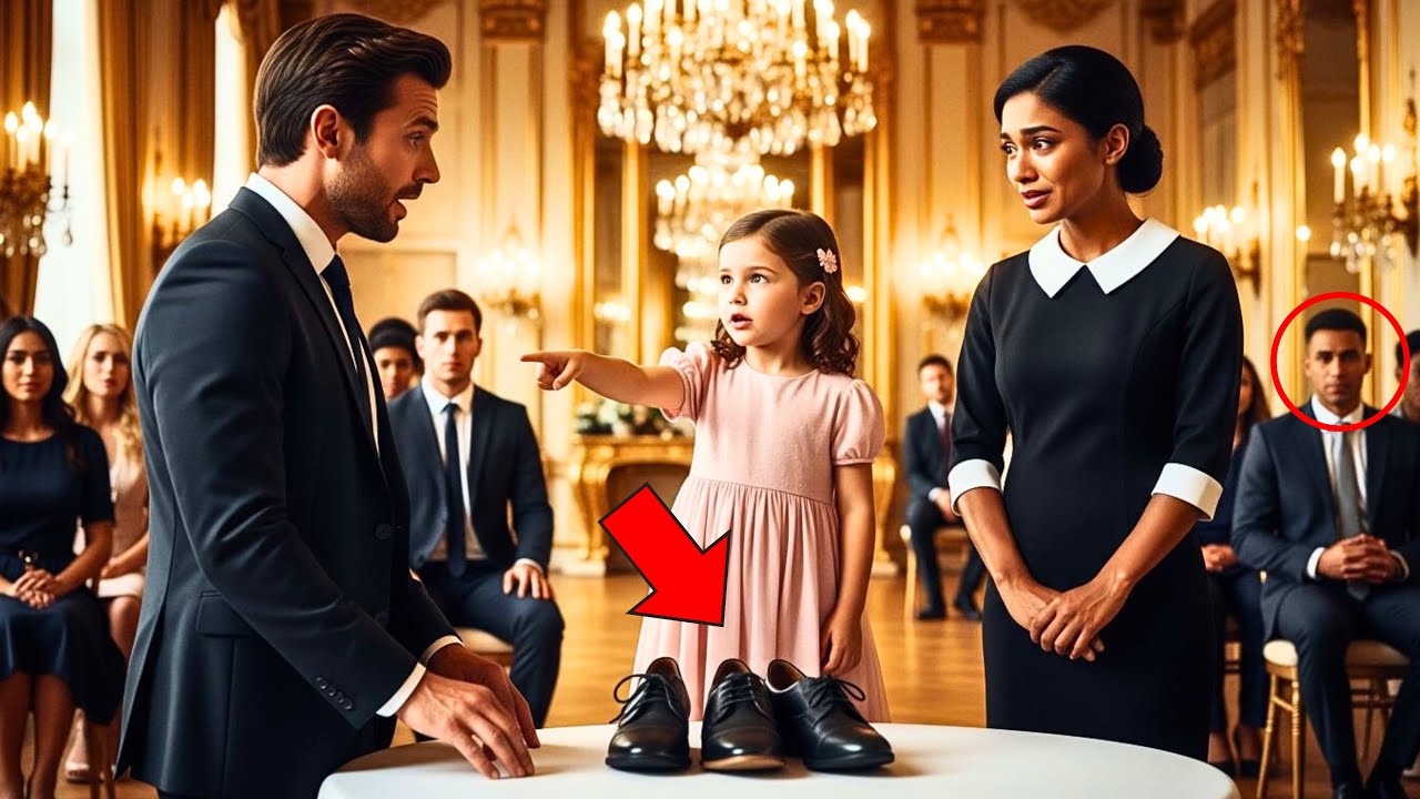 Billionaire Mocks the Maid’s Old Shoes… Then Her Toddler Says Something That Silences Him