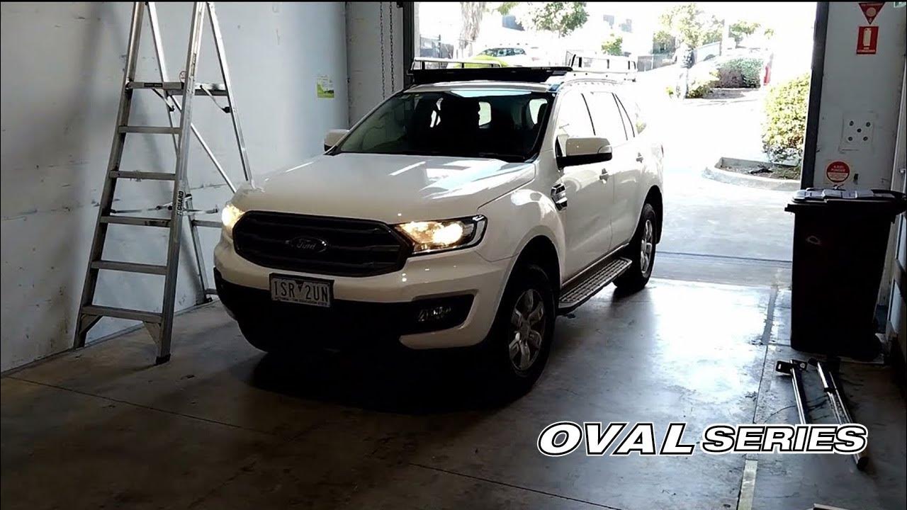 Tradesman Roof Racks Ford Everest Oval Series Steel Roof Rack