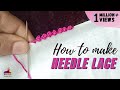 How to make Lace with Needle and Thread | Sui Dhage se Lace kaise banaye - 289