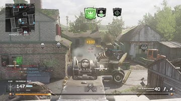 Epic 20-Kill Streak Domination! Mounted Machine Gun Madness - COD Modern Warfare Remastered PS4