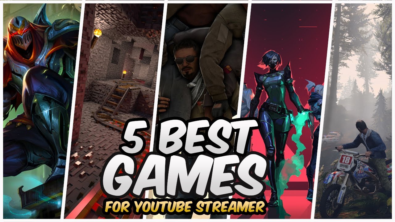 Best PC Game To Start a YouTube channel Best 5 PC Games to Start
