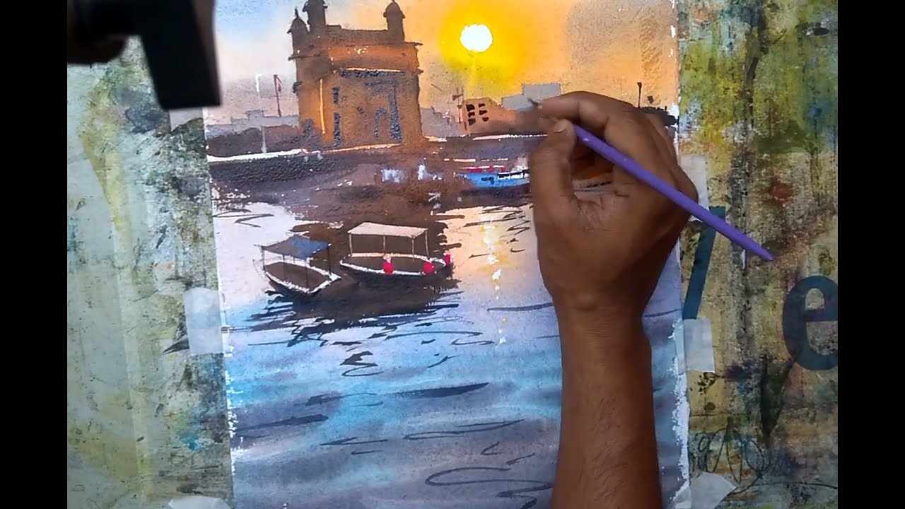 watercolor landscape for beginners