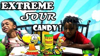 Extreme Sour Candy Challenge Toxic Waste Challenge