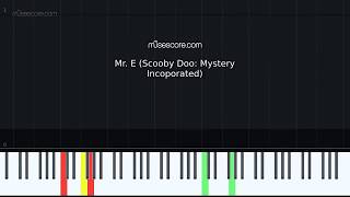 Video thumbnail of "Mr. E (Scooby Doo piano tutorial)"